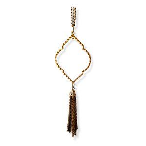 Bohemian Gold Tassel Necklace